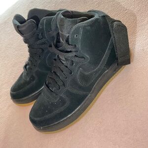 Black Suede Nike Air Force 1 High